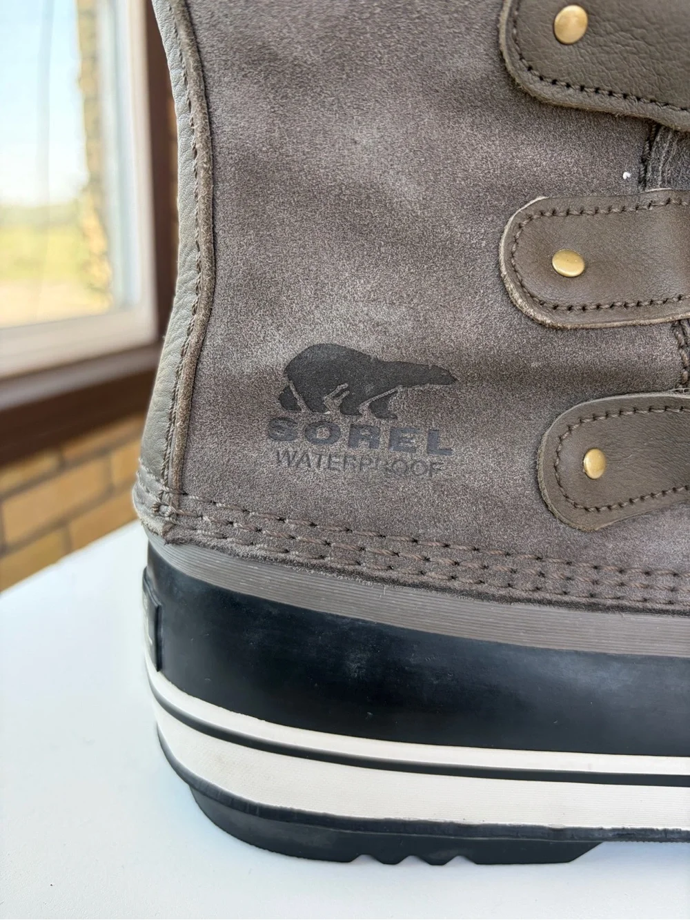 Sorel Joan of Arctic Women's Gray Fur Lined Winter Waterproof Boots Size 8.5
